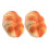 4Pcs Orange PU Bread Model Simulation Fake Bread Prop for Bakery Decor 2
