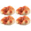 4Pcs Orange PU Bread Model Simulation Fake Bread Prop for Bakery Decor 4