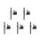 5Ensembles Ensemble Pneumatique Durable Alliage Acier Pour Rivets 7