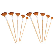 20Pcs Ergonomic Wooden Handle Paint Brushes for Daily Watercolor Use