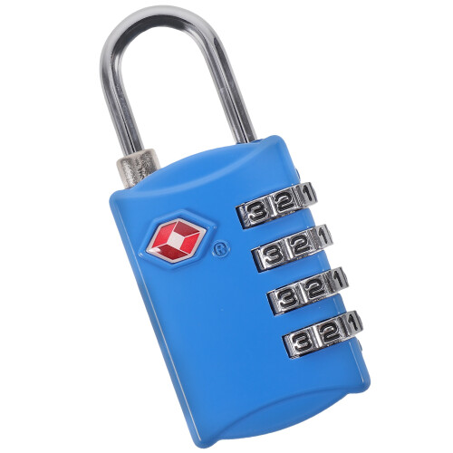 2Pcs Blue Outdoor Password Lock 4-Digit Combination for Suitcases