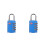 2Pcs Blue Outdoor Password Lock 4-Digit Combination for Suitcases 5