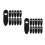 30Pièces Support De Câble Collier Intégré Noir Durable 10