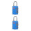 2Pcs Blue Outdoor Password Lock 4-Digit Combination for Suitcases 6