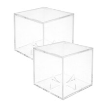 8Pcs Transparent Baseball Display Cases Acrylic Holders for Storage