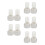 10Pièces Récipient Hydratant Fourmis Transparent Réutilisable 5