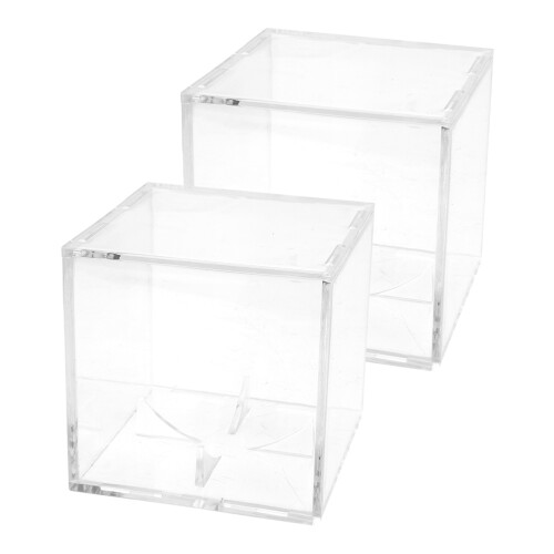 8Pcs Transparent Baseball Display Cases Acrylic Holders for Storage 2