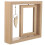 4Pcs Elegant Beige Wood Rotating Display Frames for Photos 2