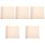 5Pcs Beige Eva Reptile Substrate Carpet Soft Mat for Turtle Cage 5