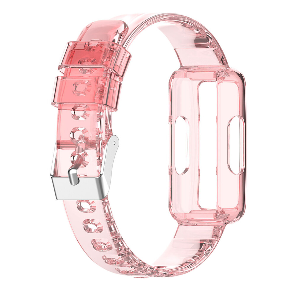 2Pcs Durable Tpu Watch Strap Adjustable Smartwatch Wristband Pink 3611189356207