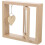 4Pcs Elegant Beige Wood Rotating Display Frames for Photos 1