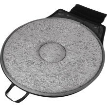 2Pcs Lightweight Rotating Car Seat Pad Grey Breathable Aid Cushion