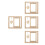 4Pcs Elegant Beige Wood Rotating Display Frames for Photos 10