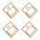 4Pcs Elegant Beige Wood Rotating Display Frames for Photos 5