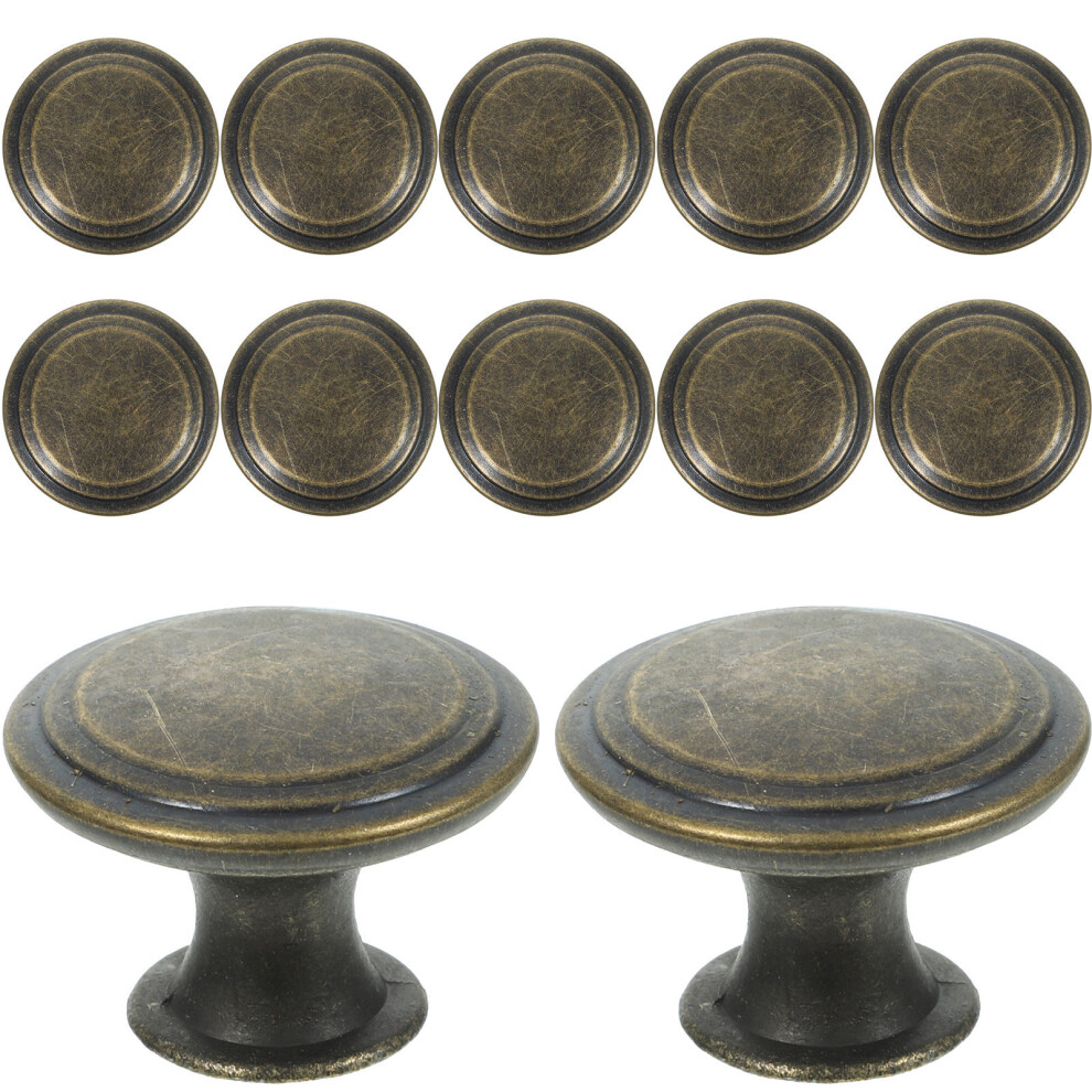 60Pcs Vintage Dark Green Iron Drawer Knobs Round Handles For Cabinets 3611189355804