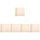5Pcs Beige Eva Reptile Substrate Carpet Soft Mat for Turtle Cage 7