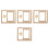 4Pcs Elegant Beige Wood Rotating Display Frames for Photos 8
