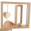 4Pcs Elegant Beige Wood Rotating Display Frames for Photos 11