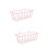 2Pcs Durable Pink Hanging Bunny Feeder Rack for Rabbit Accessories 10