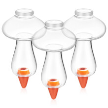 9Pcs Clear Mushroom Self Watering Globes Large Capacity Plant Stakes