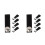 10Pcs Black Polyester Replacement Strap for Ice Hockey 5