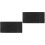 2Pcs Black Rubber Desk Mouse Pad Large Non-Slip Gaming Computer Mat 5