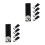 10Pcs Black Polyester Replacement Strap for Ice Hockey 3