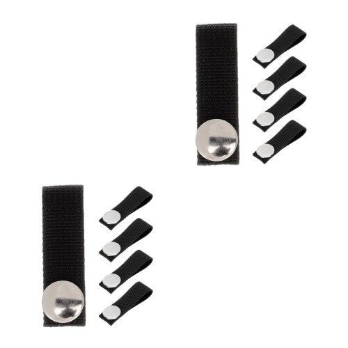 10Pcs Black Polyester Replacement Strap for Ice Hockey 2