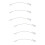 6Pcs Security Anti-Drop Wire Ropes Silver for Home Window Use 7
