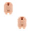 2Pcs Plastic 1/6 Scale Action Figure Neck Adapter for Head Sculpt 6