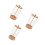 3Pièces Boîte De Rangement Pailles Reutilisables Transparente Bois 8