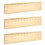 3Pcs Compact Metal Rulers for Students Office Drawing and Engineering 8