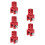 5Pcs Motorcycle Shock Extender Aluminum Alloy Red Rear Riser Adapter 9