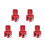 5Pcs Motorcycle Shock Extender Aluminum Alloy Red Rear Riser Adapter 8