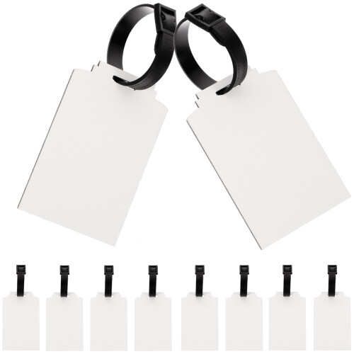 40Pcs Durable White Blank Luggage Tags DIY Heat Tags 1