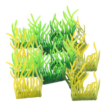 400Pcs Miniature Green Plastic Grass Tufts Fake Aquarium Plant Decor
