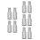10Pcs Alloy Broom Handle Threaded Tips Silver Metal Connector for Mop 9