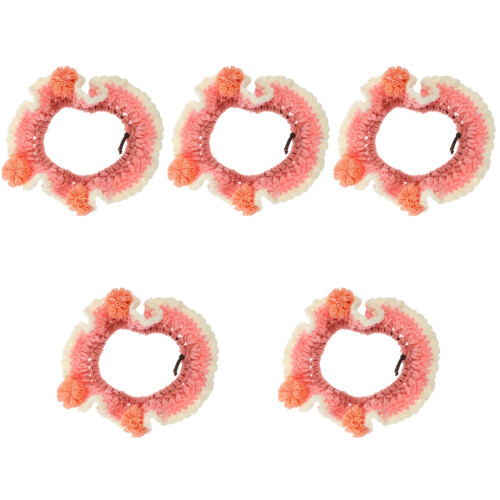 5Pcs Adjustable Pink Cat Collar Decorative Flower Design for Pets 2