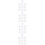 40Pcs White Round Cross Stitch Mesh Sheet Durable Plastic DIY Grid 10