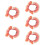 5Pcs Adjustable Pink Cat Collar Decorative Flower Design for Pets 10