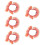5Pcs Adjustable Pink Cat Collar Decorative Flower Design for Pets 11