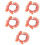 5Pcs Adjustable Pink Cat Collar Decorative Flower Design for Pets 7