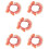 5Pcs Adjustable Pink Cat Collar Decorative Flower Design for Pets 8