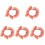 5Pcs Adjustable Pink Cat Collar Decorative Flower Design for Pets 2