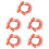 5Pcs Adjustable Pink Cat Collar Decorative Flower Design for Pets 6