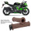 Motorcycle Handle Grip 25mm Left Right Silicone ABS Universal Fit Brown 5