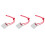 3Pcs Precision Titanium Steel Car Paint Correction Silver 3