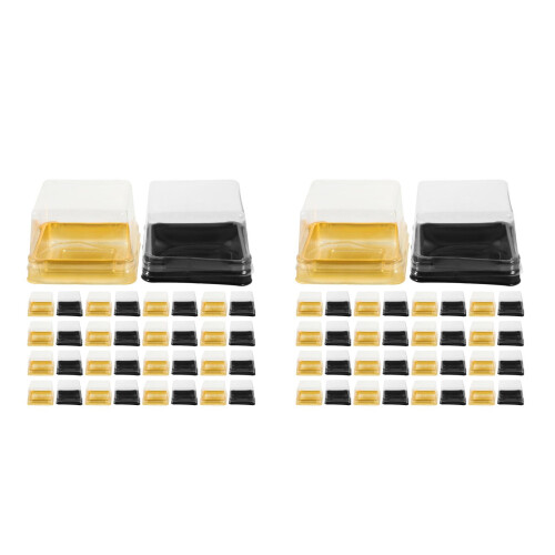 300Pcs High Transparency Plastic Cake Box Container for Small Treats 2