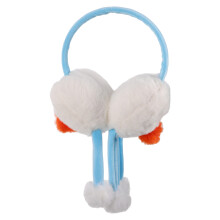 3Pcs Thick Plush Snowman Ear Muffs Warm Winter Accessories for Girls