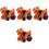 4Pcs Dinosaur Car for Kids Pull Back Toy Orange Educational Car 10